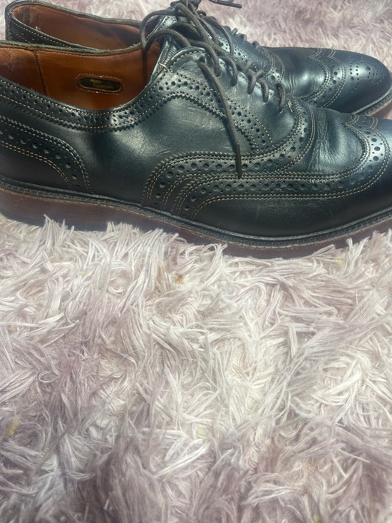 ALLEN‎ EDMONDS McTavish Size 11D Black Leather Oxford Lace Up Wingtip Shoes main image 4